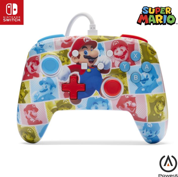 Image du produit PowerA Switch Controller Enhanced wired Mario Hero (Switch)