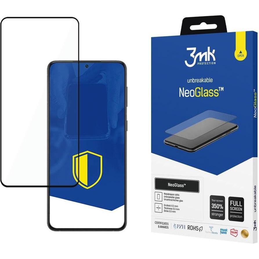 3MK NeoGlass flexible Bildschirmschutzfolie (1 Stück, Samsung Galaxy S22), Smartphone Schutzfolie, Transparent