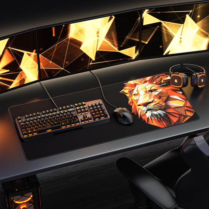 Actual product image Titanwolf Gaming mouse pad, 900 x 400mm XXL speed gaming mouse mat, mouse pad extra-large surface, Polygon (XXL)