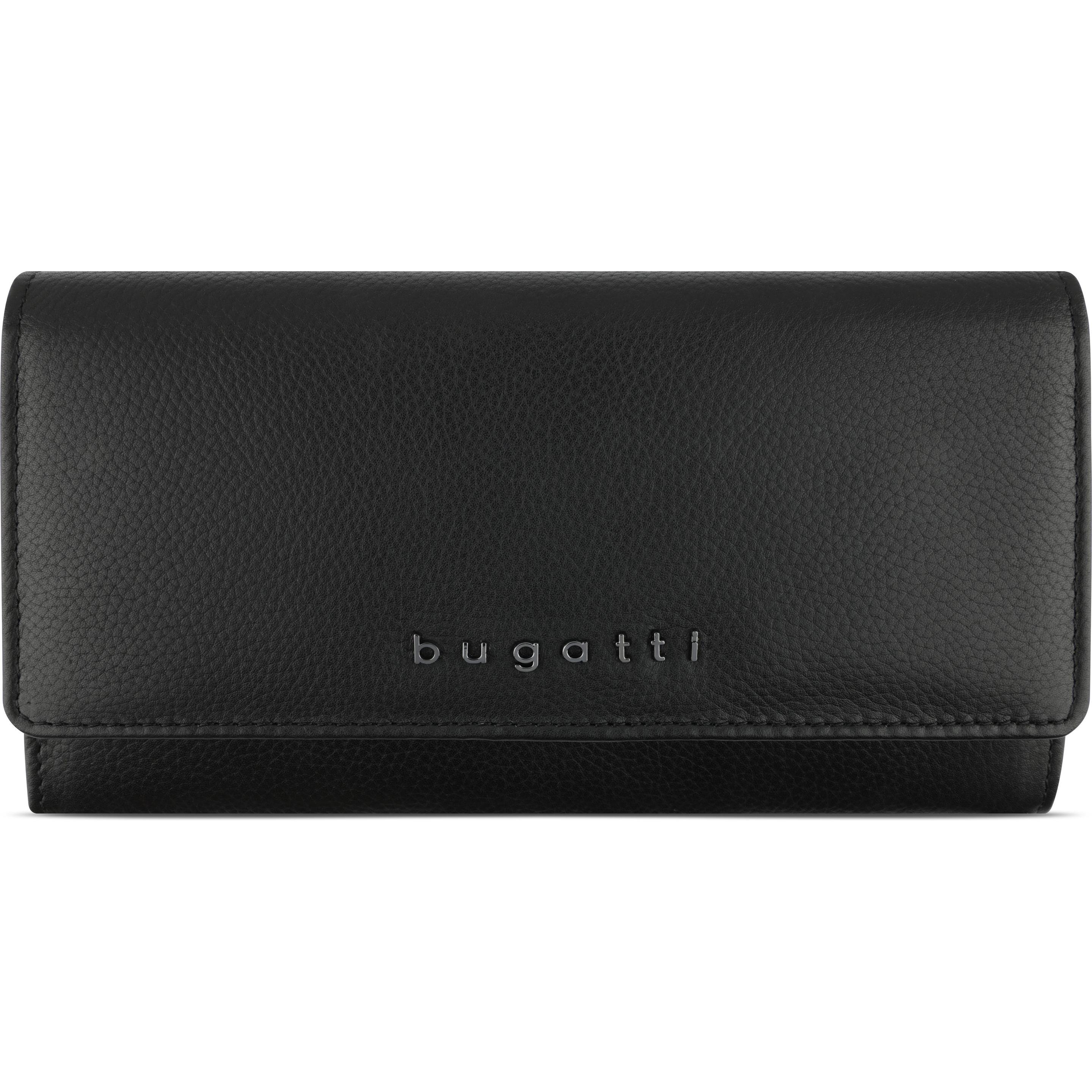 Bugatti, Damen, Portemonnaie, Langbörse Bella Ladies Wallet II, Schwarz