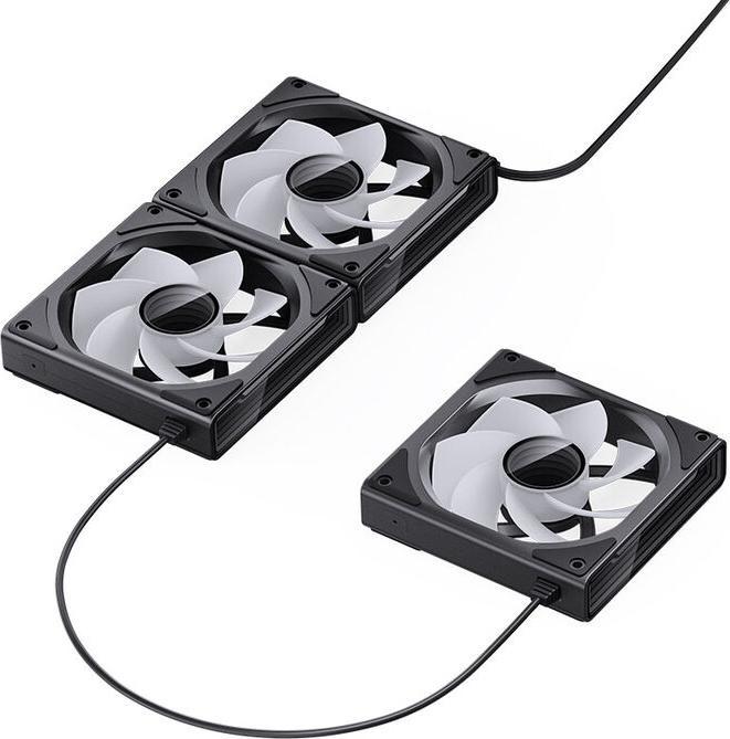 Produktbild Jonsbo ZK-120BR 3in1 Lüfter - A-RGB, schwarz Reverse (120 mm, 3 x)