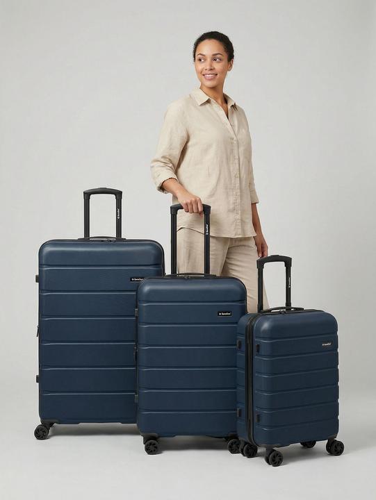 Produktbild Saxoline Miami 4 Rollen Kofferset 3-teilig mit Dehnfalte (207 l)