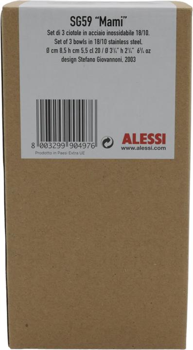 Productafbeelding Alessi Roestvrijstalen sauskommen