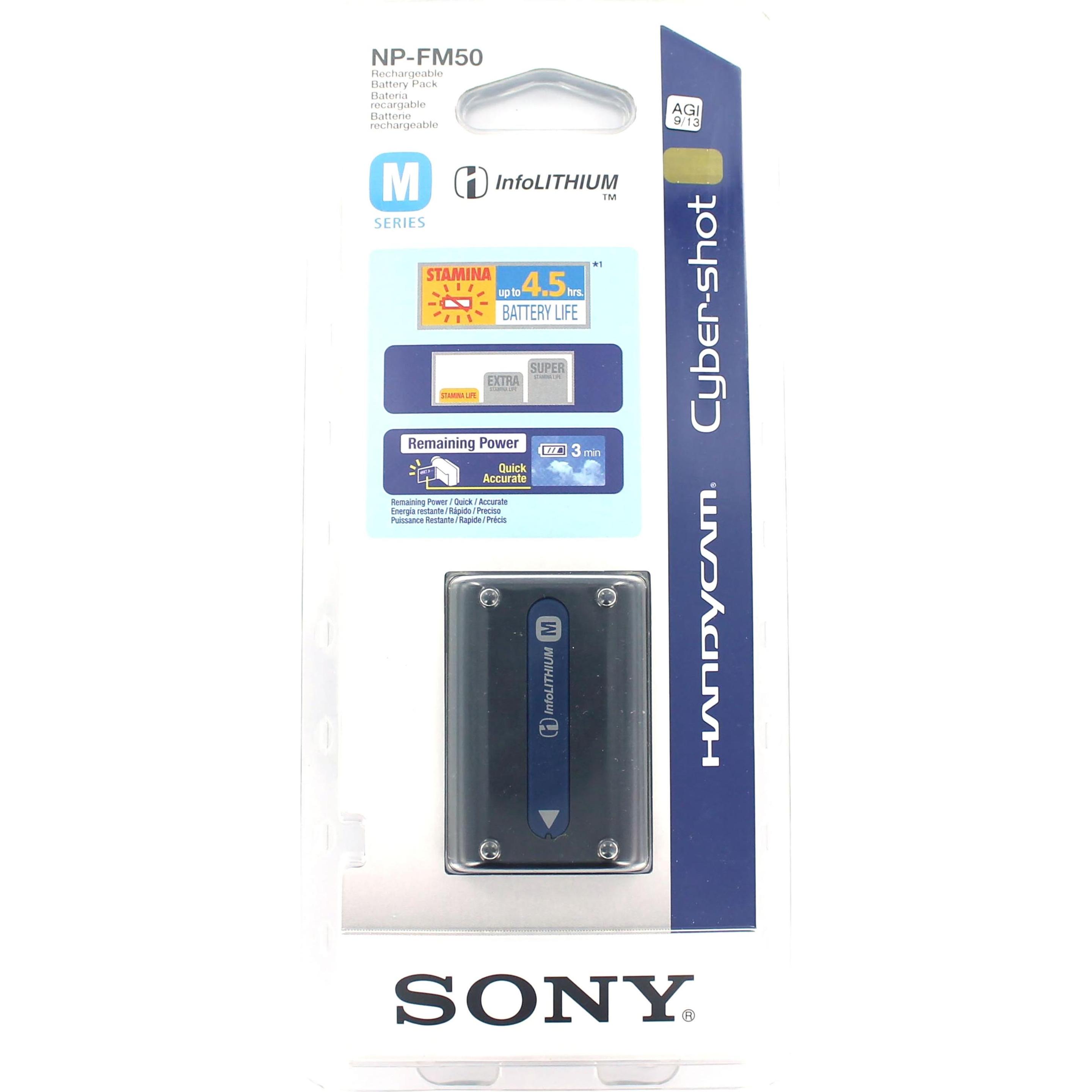 Sony Original Akku für NP-FM50 (Akku), Kamera Stromversorgung, Schwarz