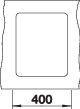 Produktbild Blanco SUBLINE 320-F (34.70 cm, 42.70 cm)
