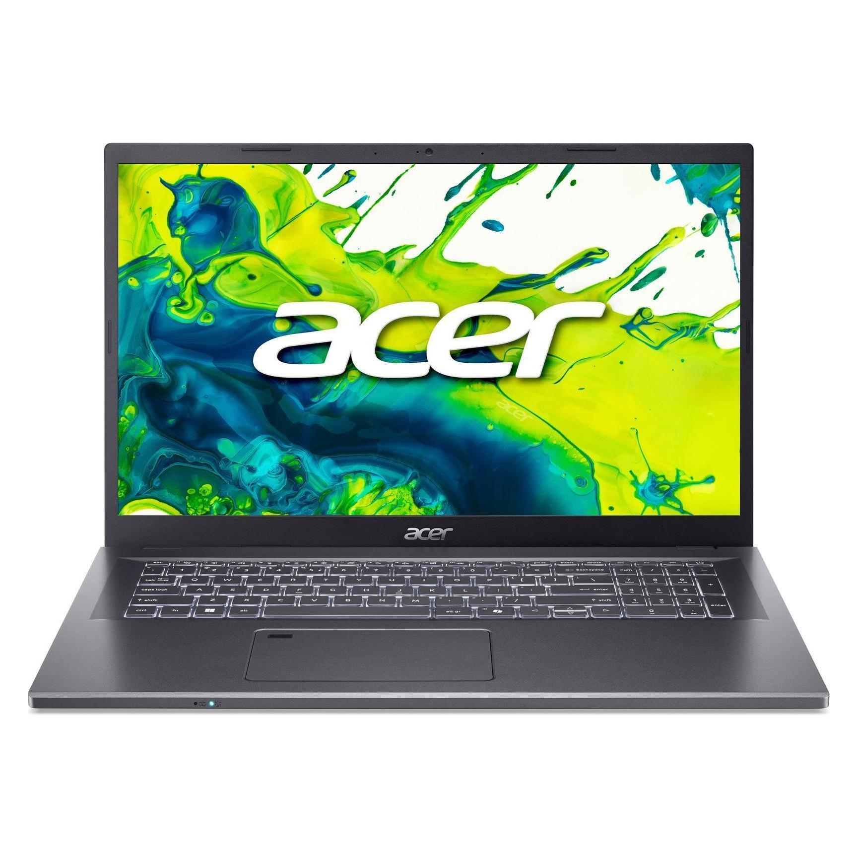 Acer Aspire 17 (17.30", 1000 GB, 32 GB, DE, Intel Core 7 150U), Notebook, Grau