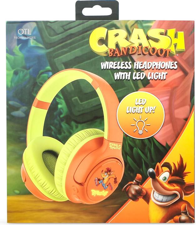 Produktbild OTL Crash Bandicoot hedphones withn LED backlight