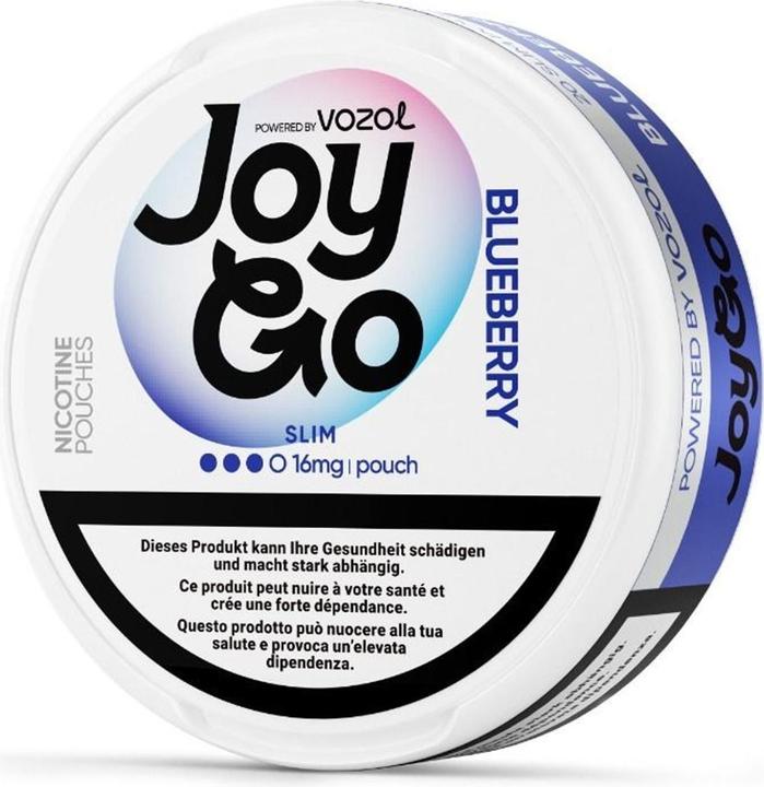 Actual product image Vozol JoyGo Snus - Blueberry, 16mg (Nicotine Pouches, 16 mg)