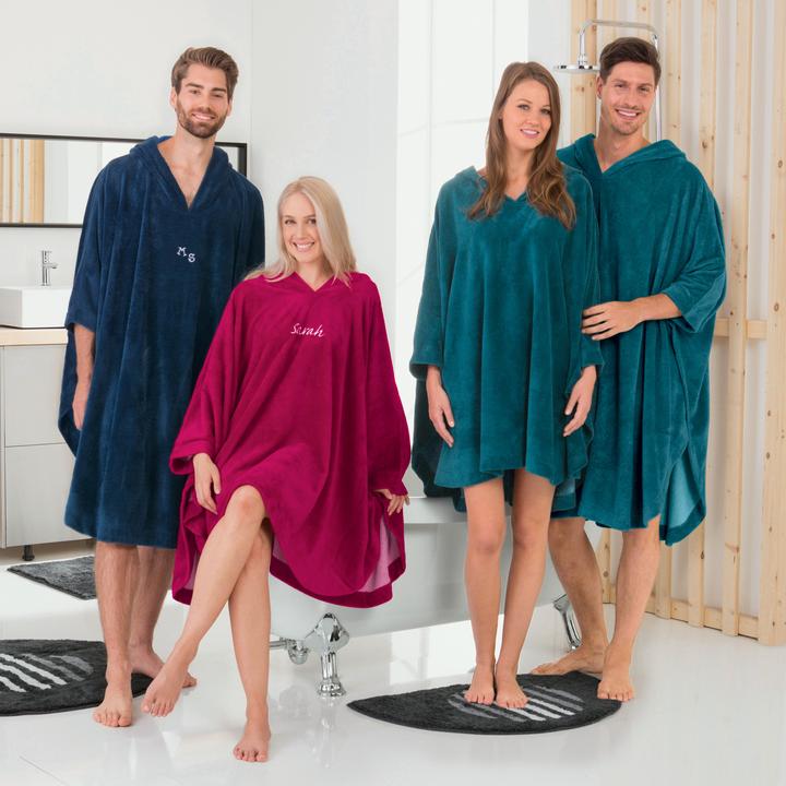 Image du produit Erwin Müller Unisex-Poncho kurz mit Kapuze
