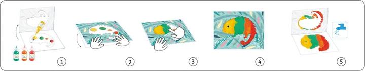 Actual product image Djeco Finger painting blob fun