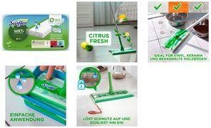 Actual product image Swiffer Wet Wischtücher Nachfüllpackung 10er Antibakteriell Wischtücher