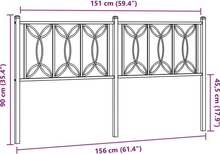 Actual product image vidaXL La§In (156 x 3 x 90 cm)