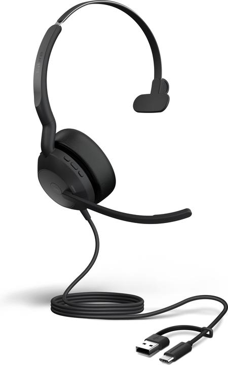 Actual product image Jabra Evolve2 50 (Cable, USB-A, Cisco, Google Meet, Microsoft teams, Unify, Zoom)