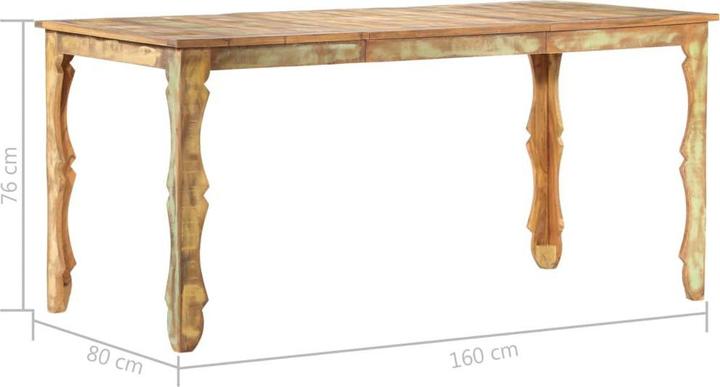 Image du produit vidaXL Esstisch (160 x 80 x 76 cm)