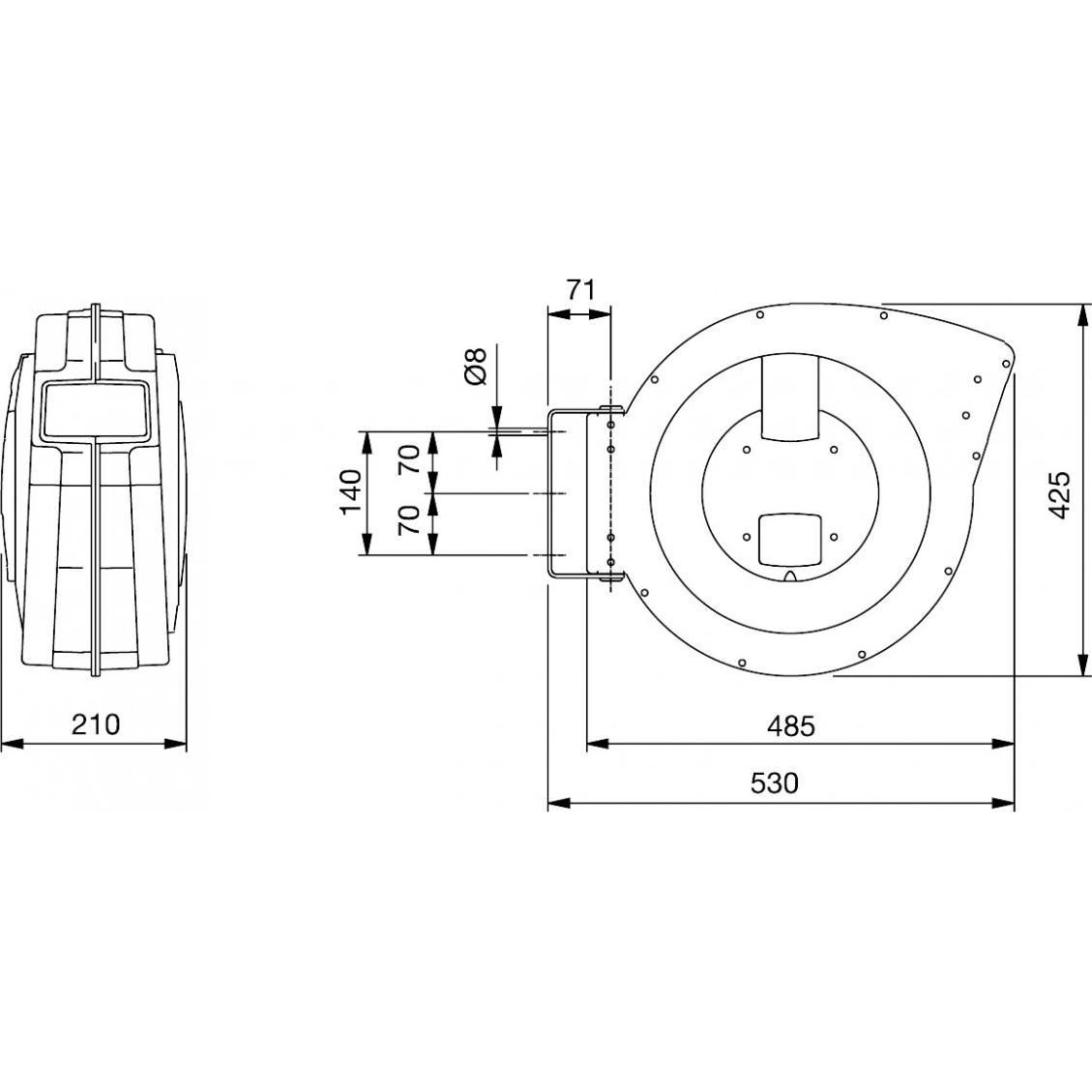 Thumbnail - Elmag, Kabelrolle, Automatischer Kabelaufroller Roll Electric Mega 230/35 (5 m)
