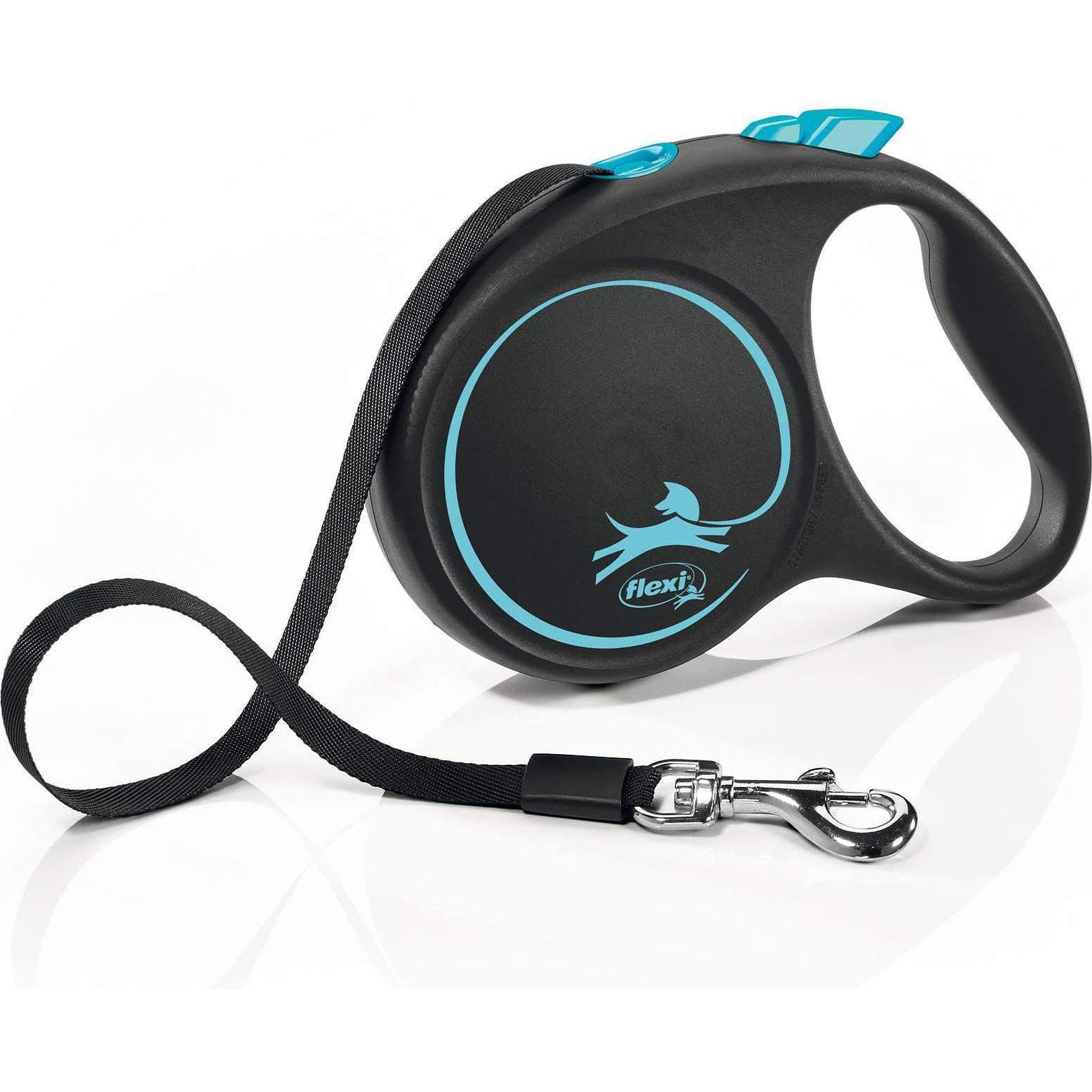 Flexi Black Design Gurt (M, Hund, Allgemein), Halsband + Leine