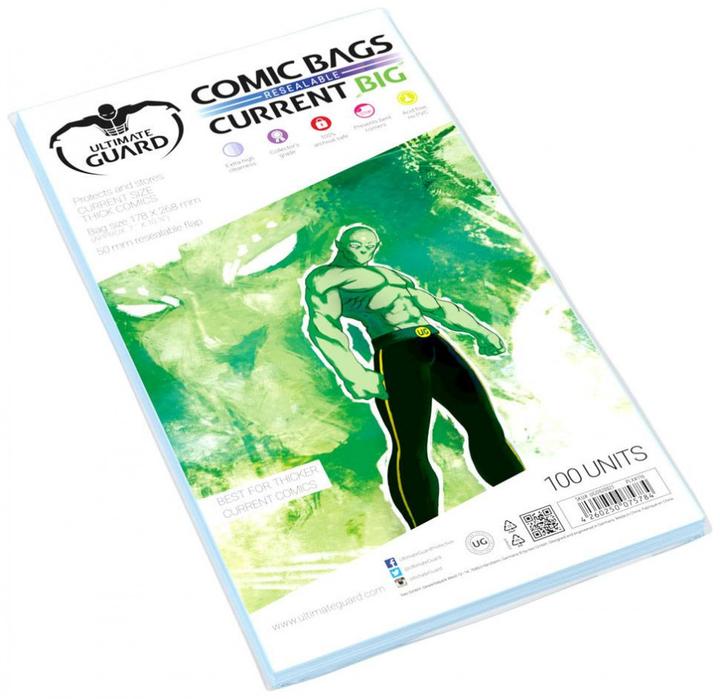 Produktbild Ultimate Guard UGD020021 - Comic Bags Resealable Current Big (100x)