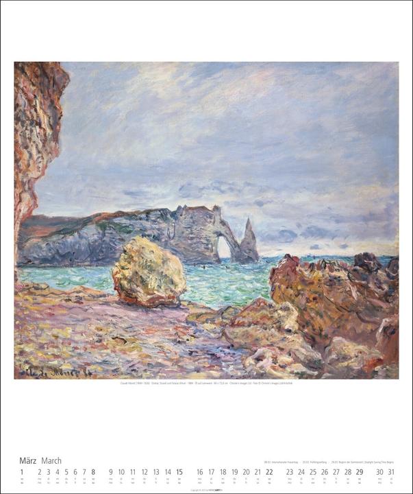 Produktbild Claude Monet Kalender 2026 (46 x 55 cm)