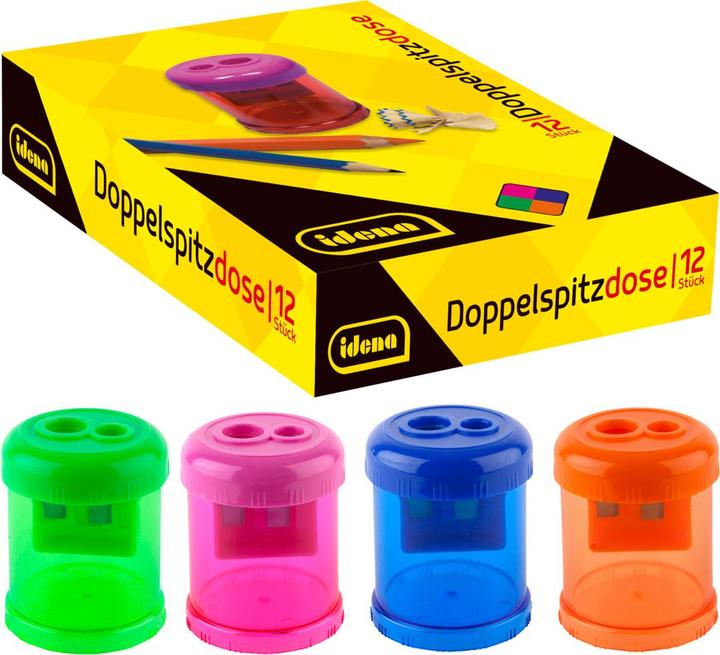 Actual product image Idena Double sharpener round 4 assorted