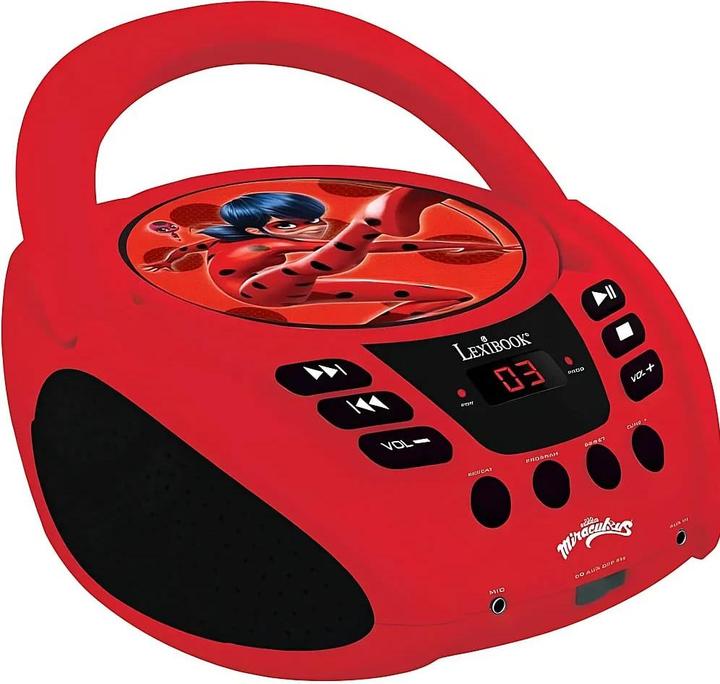 Lexibook Miraculous Portable CD player with Mic Jack