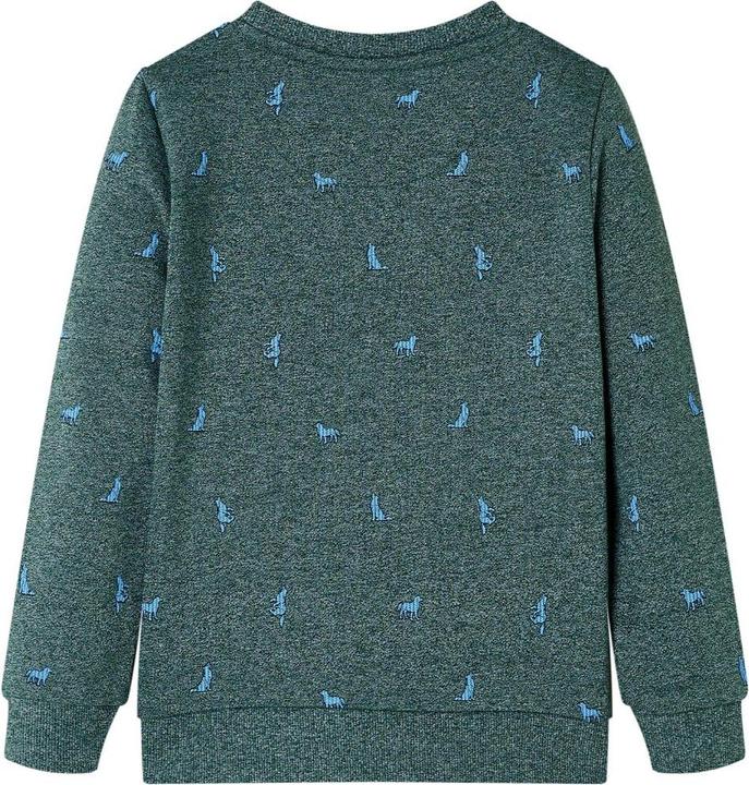 Produktbild VidaXL Kinder-Sweatshirt Dunkelgrün Melange 104,Material: 50 (104)
