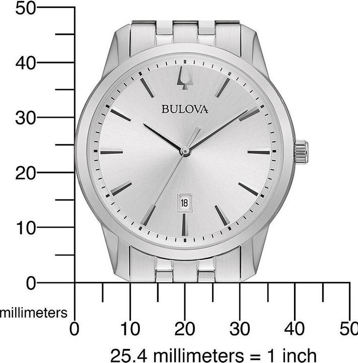 Immagine prodotto Bulova 96B342 Orologio classico da uomo 40mm 3ATM (Orologio da polso analogico, 40 mm)