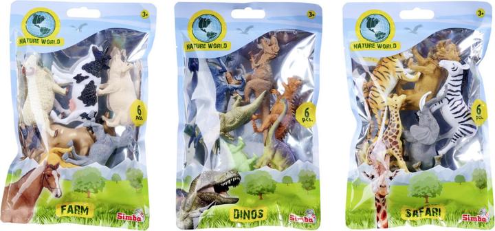 Simba Tiere im Tütchen, 3-sort.