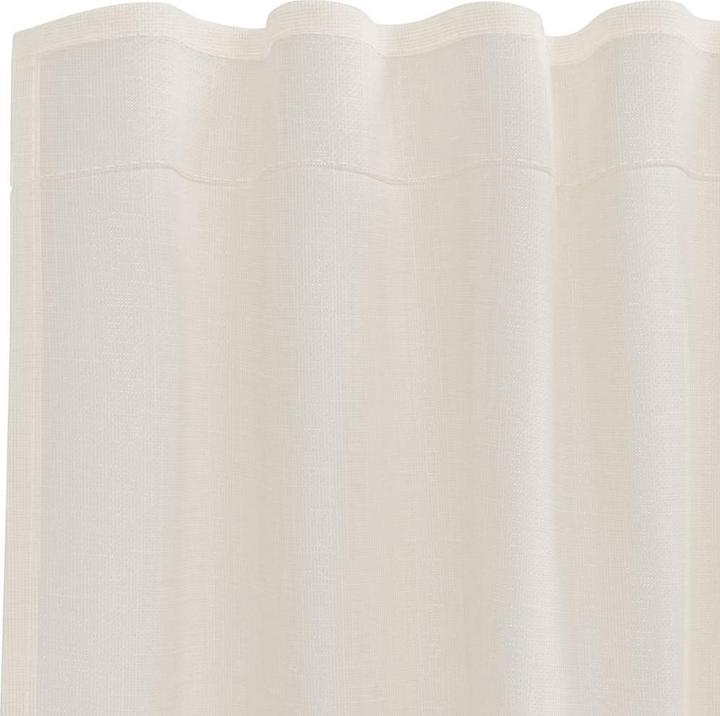 Produktbild VidaXL Voile Vorhänge mit Stangentaschen 2 Stk. Creme (140 x 260 cm)