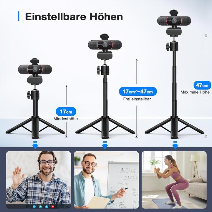 Immagine prodotto EMeet C960 UHD Webcam mit Autofokus und Dual Mikrofon