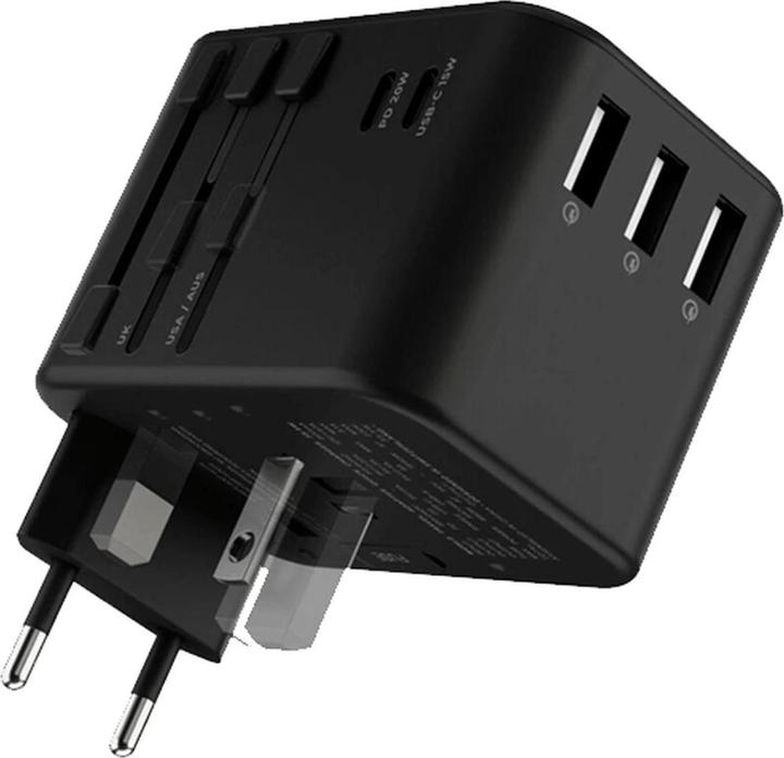 Image du produit Rolling Square Rollingsquare World Travel 5-USB chargeur rapide 35.5W noir (35.50 W, 5 ports)