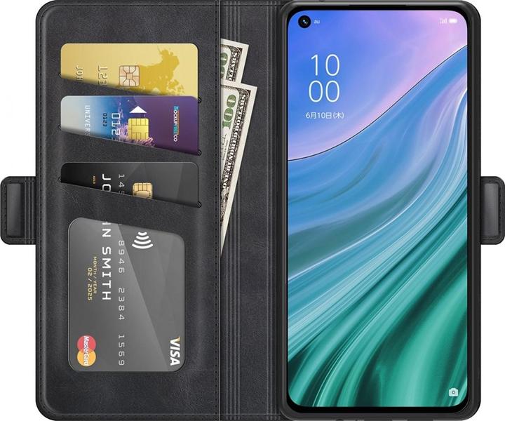 Productafbeelding Screenguard Oppo A74 5G CardLounge Lederen Hoesje (Oppo A74 5G)
