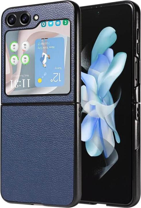 Productafbeelding Cover-Discount Galaxy Z Flip5 - Hybride Beschermhoes Donkerblauw (Samsung Galaxy Z Flip5)