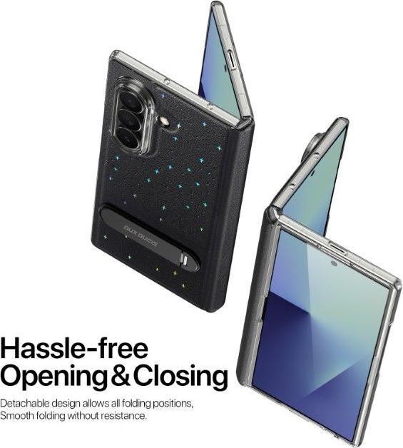 Actual product image Dux Ducis Stex Hülle für Samsung Galaxy Z Fold 7 mit 360°-Ständer – Schwarz (Samsung Galaxy Z Fold7)
