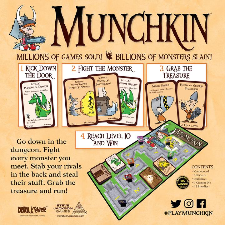 Immagine prodotto Enigma Munchkin Deluxe (SJG1483) (Inglese, Tedesco, 3 - 6 Giocatori)