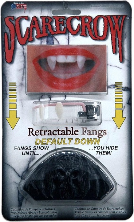 Image du produit Smiffys Scarecrow Dents de vampire professionnelles rétractables