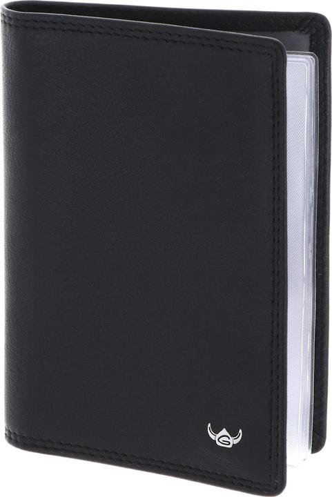 Actual product image Golden Head Polo ID card holder RFID leather 9 cm