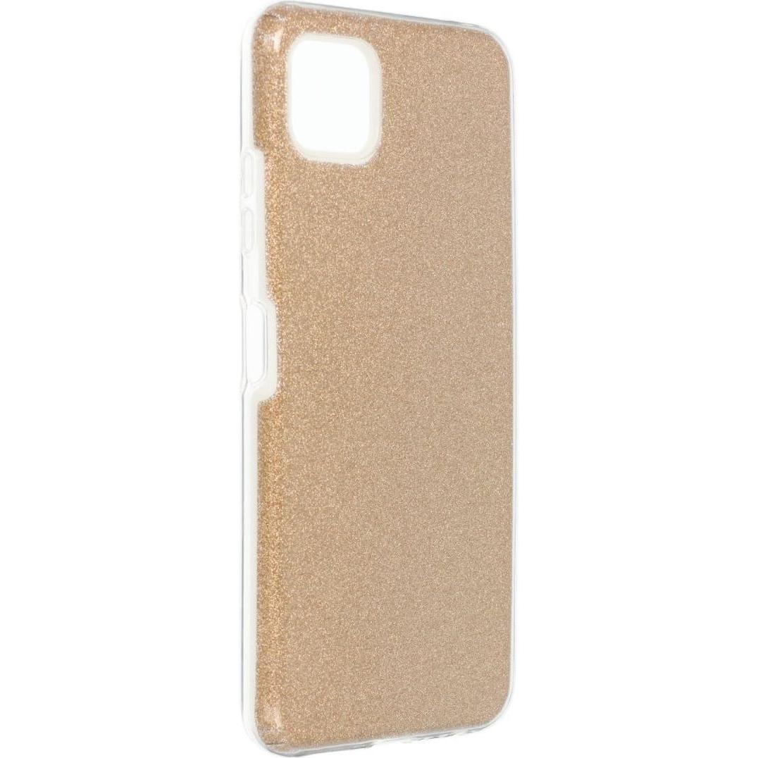 König Design Handyhülle für Samsung Galaxy A22 5G Schutzcase Cover Bumper Schale Glitzer Gold (Samsung Galaxy A22 5G), S...