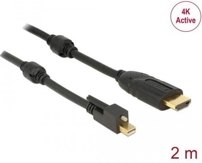 Actual product image Delock Mini DisplayPort — HDMI (Typ A) (2 m)