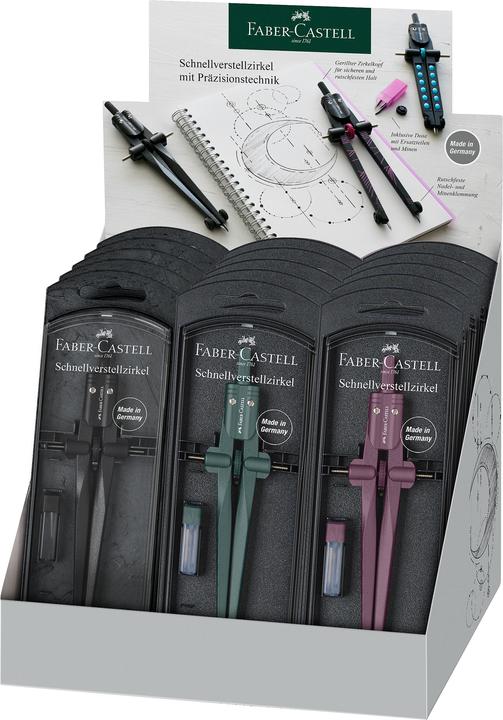 Produktbild Faber-Castell Schnellverstellzirkel Stream Displ. 2023