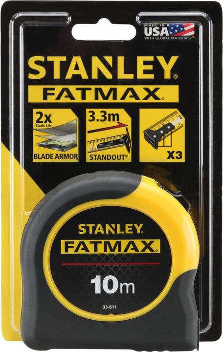 Productafbeelding Stanley Roulette 10m x 32mm, klasse II FATMAX (10 m)