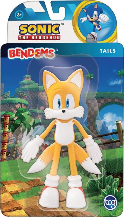 Actual product image Boti Bendem's bendable and flexible play figure - Sonic Tails