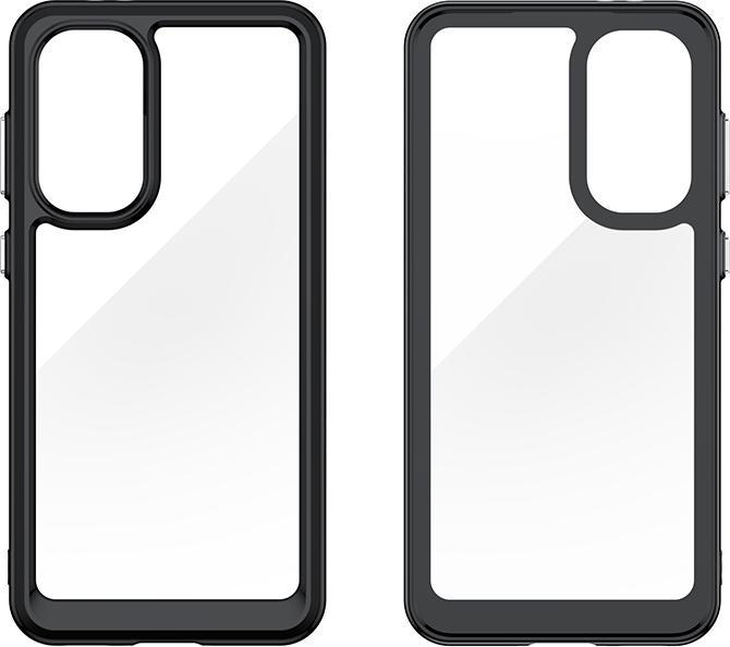 Image du produit Hurtel Back panel cover Outer Space Case for Samsung Galaxy A36 Cover with Flexible Frame - Black (Samsung Galaxy A36)