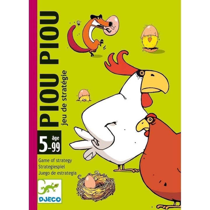 Image du produit Djeco Jeu de cartes Piou Piou (Français, Allemand, Néerlandais, Italien, Danois, Anglais)