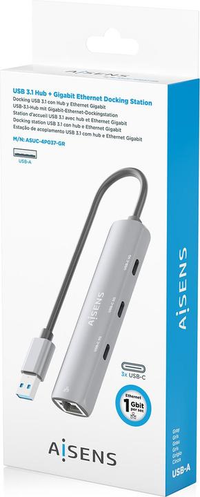 Produktbild Aisens ASUC-4P037-GR (4 Ports)