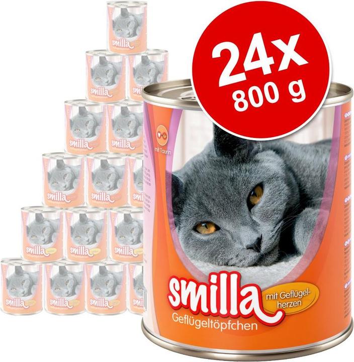 Produktbild Smilla Geflügeltöpfchen (Adult, 24 Stk., 800 g)