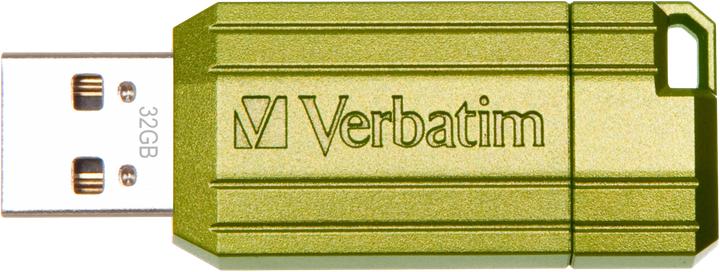 Actual product image Verbatim Store n Go Pinstripe USB 2.0 Eucalyptus Green 32GB (32 GB, USB-A)