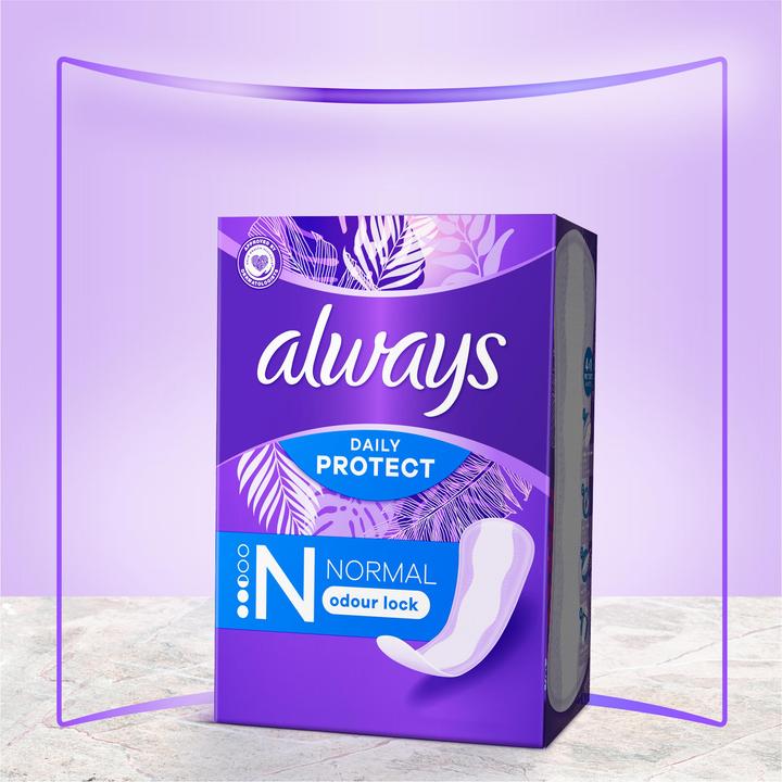 Actual product image Always Slipeinlage Daily Protect Normal mit leichtem Duft Gigapack 64 Damenbinde 64 Stück (64x)