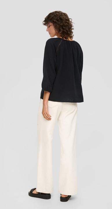 Immagine prodotto s.Oliver Bluse Blusenshirt aus Baumwolle mit elastischen Bündchen