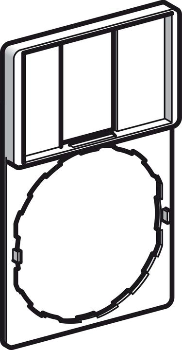 Actual product image Schneider Electric Shield holder 30x50mm ZBZ33