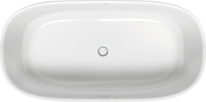 Actual product image Duravit Bathtub Zencha 180x90 free-standing two back slopes white (366 l, 180 cm, 90 cm)